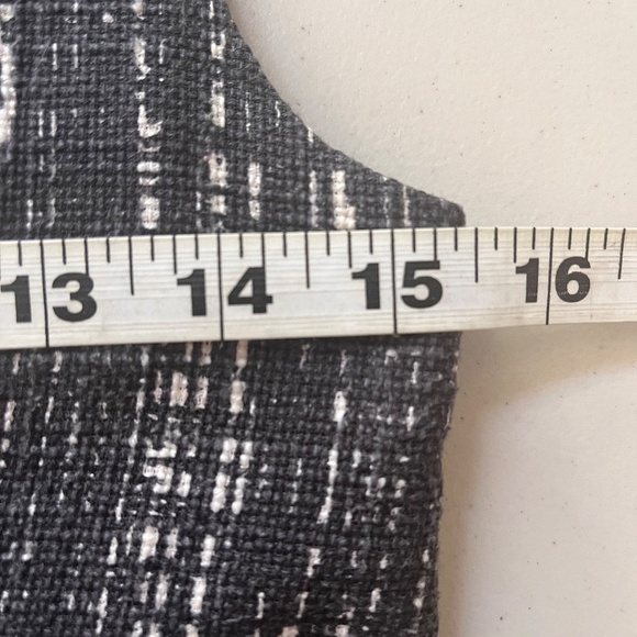 J. Crew HOLIDAY Dress Womens Sz 0/2 Grey Tweed Sheath Sleeveless Lined Zipper - Picture 12 of 14